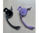 3 in 1 Retractable Fast Charging Cable with phone holder