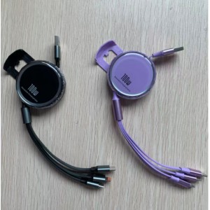 3 in 1 Retractable Fast Charging Cable with phone holder