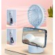 Portable handheld Fan with mobile holder