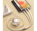 3 in 1 Retractable Fast Charging Cable 
